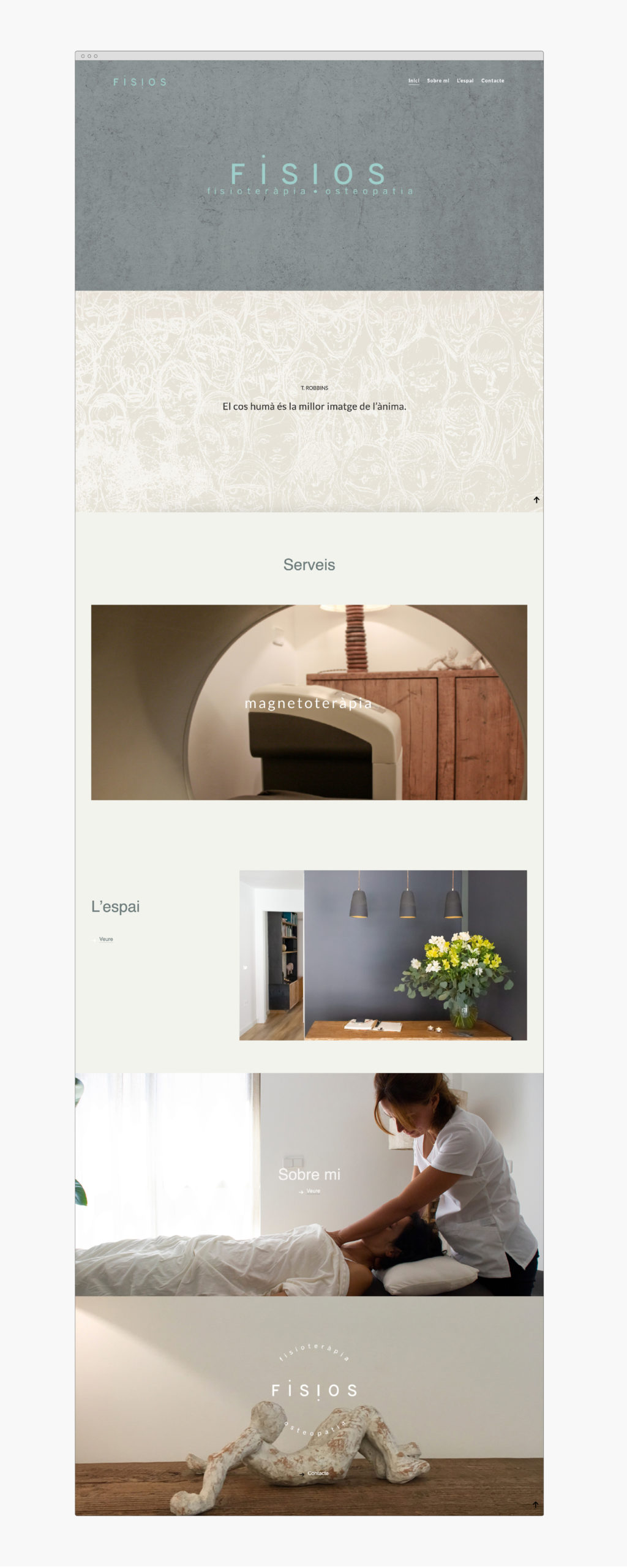 physiotherapy centre web design