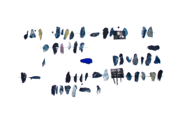 Painting made with ink and pencil on paper