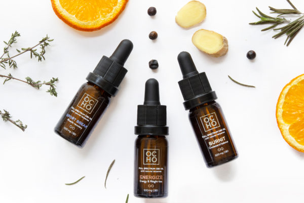 Ocho Amsterdam CBD oils photography composition