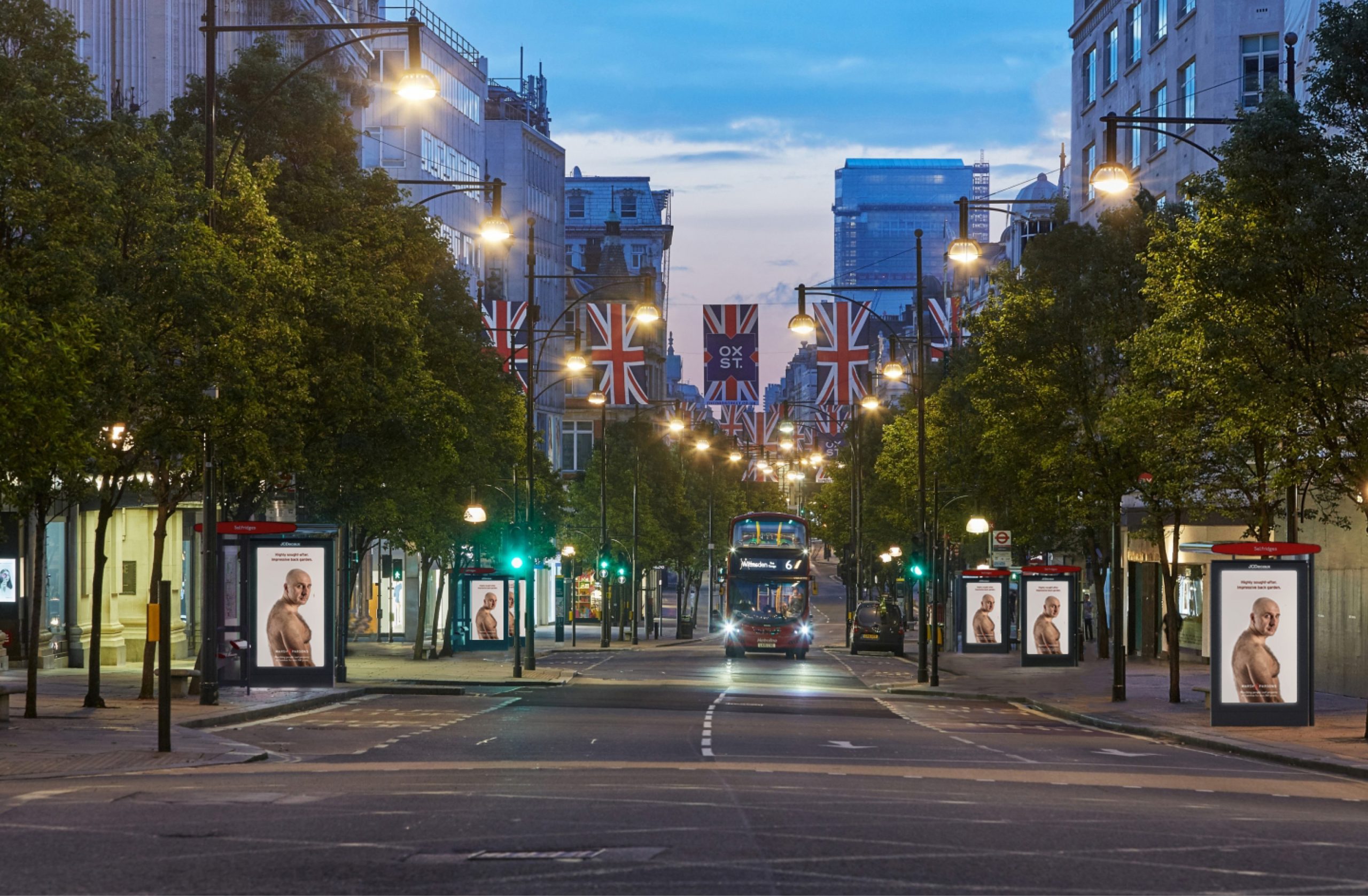 Marsh & Parsons ads in Oxford Street